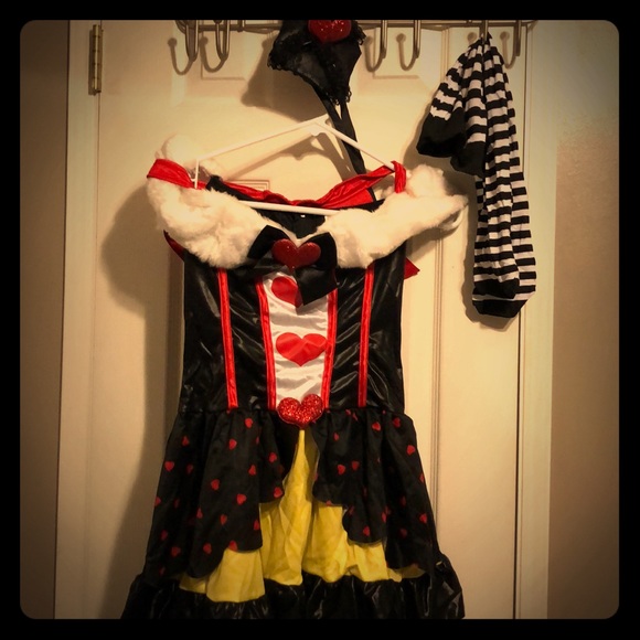 Queen of Hearts Halloween Costume xsmall - Picture 1 of 10